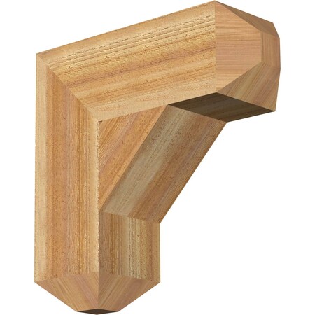 Ekena Millwork Traditional Craftsman Rough Sawn Bracket, Western Red Cedar, 6"W x 18"D x 18"H BKT06X18X18TRA04RWR